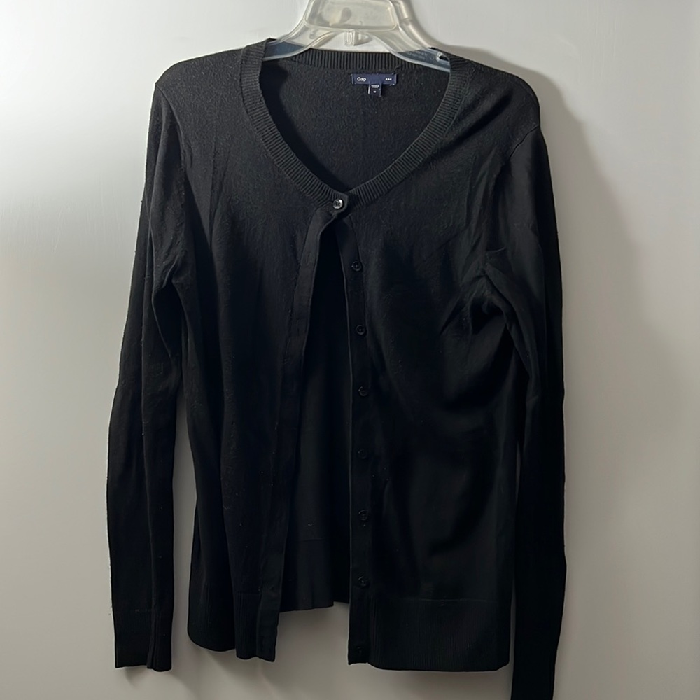 Black cardigan